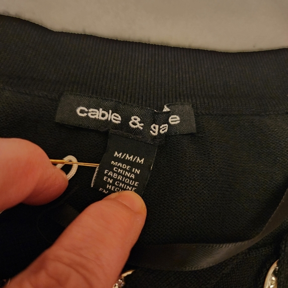 Cable & Gauge Black Sweater - Picture 8 of 11